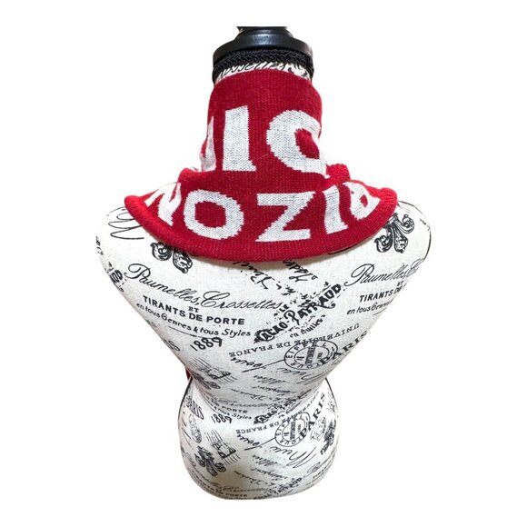 Arizona Cardinals Knit Scarf By Forever Collectibles Red White Black Fringe Ends - Picture 3 of 9